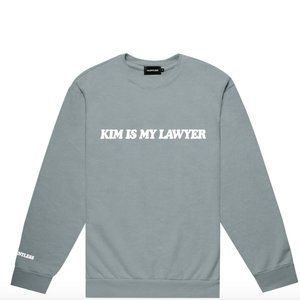 TALENTLESS - KIM IS MY LAWYER CREWNECK - PASTEL